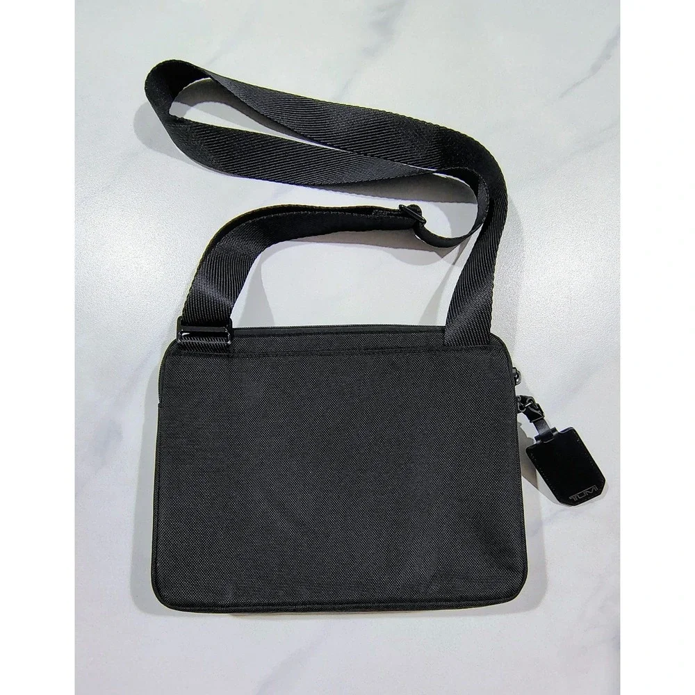 Tumi Alpha Bravo Service Crossbody Bag Black Ballistic Nylon Mens 232796D Bag